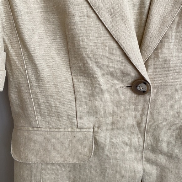 CAbi Tan Short Sleeve Jacket - Picture 4 of 5